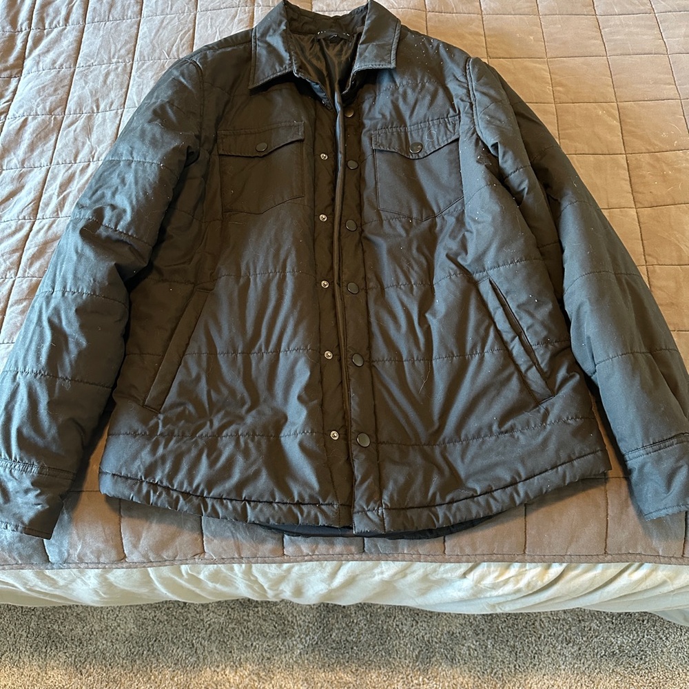 Five Four Men's Dark Quilted Jacket